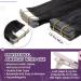 LAAVOO Tape In Real Hair Extensions - Black Ombre Brown Balayage Caramel Blonde #1B/4/27 - 50g 20pcs 45cm - Buy Online on SooperMarket.com