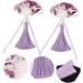 minkissy 3 Pairs Scalloped Tassel Hair Clip Toddler Hairpin Japanese-style Fabric Purple - Buy Online on SooperMarket.com