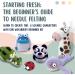 Woolbuddy Needle Felting Kit - Beginner Craft Kit with Tools, 40 Colored Wool, Instruction - for Adults and Kids - Buy Online on SooperMarket.com