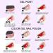 SAVILAND 2 in 1 Glow in The Dark Gel Paint Set - 6 Neon Colors DIY Nail Art Kit - Buy Online on SooperMarket.com