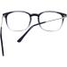 Blue Light Blocking Computer Glasses Anti Radiation - Blocking Eye Strain Transparent Black - Buy Online on SooperMarket.com