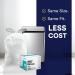 Plasticplace Custom Fit Trash Bags for simplehuman Code Q Bins - 50 Count, White Drawstring Garbage Liners - 13-17 Gallon - 25.25 x 32.75 - Buy Online on SooperMarket.com