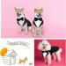 Dog Tuxedo and Bandana Set Dogs Formal Tuxedo PET Wedding Party Suit Wedding Bow Tie Shirt for Wedding Christmas Birthday Costumes (Cute Style M) Cute Style M - Buy Online on SooperMarket.com