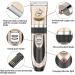 Maxshop Rechargeable Low Noise Dog Grooming Kit - Electric Clippers for Dogs and Cats - Includes Comb Guides, Scissors, and Nail Kit - Gold-1 - Buy Online on SooperMarket.com