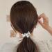 KKNEKKI Hair Scrunchie Beads - Elastic Headband with Faux Pearls and Crystals for Girls - 3 Colours: Black Brown Beige - Buy Online on SooperMarket.com