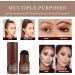 Waterproof Eyebrow Stamp Stencil Kit - 24 Stencils, Brush, Trimmer (Dark Brown) - Buy Online on SooperMarket.com