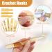 34 Pcs Large Crochet Hooks Set - Chunky Yarn Needles for Carpets & Scarves - Yellow - Buy Online on SooperMarket.com