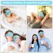 Heyu-Lotus Reusable Cooling Eye Masks - Hot Cold Therapy Gel Bead Mask for Puffy Eyes, Dark Circles, Dry Eyes - 2Pcs (Blue) - Buy Online on SooperMarket.com
