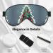 Christmas Tree and Red Ball Print Double-Sided Eye Mask Soft and Light Blocking for Enhancing Sleep Quality - Buy Online on SooperMarket.com