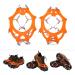 12 Tooth Stainless Steel Crampons Outdoor Snow Shoe Crampons Long Service Life High Strength for Outdoor for Skiing M Code - Buy Online on SooperMarket.com