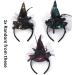 1x Random Halloween Headbands Spider Witch Hats Headwear Mesh design Flower tied with Ribbon Halloween Wizard Headdress Cosplay Dress Up Party Supplies Accessories Girl Women - Buy Online on SooperMarket.com