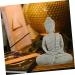 LIFKICH Imitation Stone Buddha Statue Buddhism Statue Buddha Ornaments Miniature Buddha Sitting Buddha Statue Buddha Zen Statue Office Decor Home Decor for Buddhist China Aquarium Resin Picture 2 12.00X8.30X6.00CM - Buy Online on SooperMarket.com