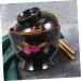 1 pc Home Food Rice Salad Ceramic Practical Household Restaurant Plastic Ramen Thread 9.6X9.4CM Black - Buy Online on SooperMarket.com