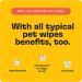 ZOOP Extra-Large Pet Wipes/Towels - Eliminates Whole-Body Odor | Grooming Bath Towels for Dogs & Cats | Fragrance-Free | 10 Count - Buy Online on SooperMarket.com