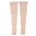Compression socks Breathable elastic thin high open toe stockings toes toes toes thighs High compression socks for outdoor sport X-Large As the picture shows