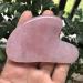 Natural Rose Quartz Gua Sha Massage Tool for Facial & Body - Crystal Scraping Board for SPA & Acupuncture Therapy - Buy Online on SooperMarket.com