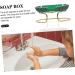 Light Luxury Soap Holder Pc Desk Toiletries Green 15X10X7CM - Buy Online on SooperMarket.com