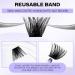 Lash Clusters DIY Eyelash Extensions - C/D Curl 8-16mm Mixed Soft & Wispy Individual Lashes for Volume | Matte Black Cluster Lashes - Buy Online on SooperMarket.com