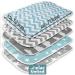 Breathable Washable Baby Diaper Wrap Pad | 50x70 cm Zigzag Gray | Reusable Infant & Toddler Ceiling Pad - Buy Online on SooperMarket.com