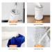 Portable Automatic Dog Paw Cleaner with Soft Silicone Bristles - Ideal for Small & Medium Sized Dogs - White - Buy Online on SooperMarket.com