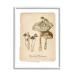 Stupell Industries Marshland Mushrooms & Frog Framed Giclee Art by Carol Robinson 11 x 14 White Framed