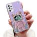 Tivenfezk Nadoli for Samsung Galaxy A23 4G/5G Treibsand B r Astronaut Hidden Stand Shell caricature glitter astronaut stand soft silicone bling cell phone case Samsung galaxy a23 4g/5g purple