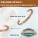 EnerCoppeX Copper Magnetic Bracelet for Women - Detox Jewelry with 3500 Gauss Magnet (CPB-1072SG) - Buy Online on SooperMarket.com