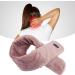 USB-Powered Electric Heating Pillows | Soft Warm Neck Wrap & Vibration Massage for Pain Relief | Ideal Gift for Adults & Seniors - Light Brown - Buy Online on SooperMarket.com