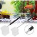 Garosa Shrimp Fishing Net 20-57.5cm Telescopic Fish Shrimp Skimming Net Mini Fish Aquarium Fishing Net for Aquarium Tank Shrimp (black Square net) - Buy Online on SooperMarket.com