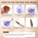 JOSLOVE 5Pcs Kolinsky Acrylic Nail Brush Set - Sizes 6/8/10/12/14 for Acrylic Powder Application - Wooden Handle - Ideal for Beginner & Professional DIY Nail Extensions - Buy Online on SooperMarket.com