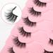 Gjinxi 10 Pairs Half Lashes Natural Looking Cat Eye Lashes Accent Eyelashes False Eyelashes 3D Fake Lashes Natural False Lashes False Eye Lashes Soft Fluffy Lashes - Buy Online on SooperMarket.com