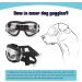 NAMSAN Dog Goggles Transparent Pet Sunglasses Waterproof Windproof Eye Protection for Large/Medium Dog Clear - Buy Online on SooperMarket.com