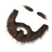 HAPINARY 1 Set Beard Dress up Brown Beard Pirate Cosplay Prop Grey Santa Claus Beard Gnome Beard Plush