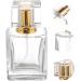 OSALADI Refillable Perfume Spray Bottle - Empty Glass Atomizer for Travel - Golden Perfume Bottle - Buy Online on SooperMarket.com