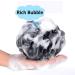 Exfoliating Black Bath Sponge Shower Puff Set for Men and Women - 2 Piece Pack - Buy Online on SooperMarket.com