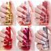 Mirror Nail Polish Metal Nail Varnish 6 Colors Chrome Nail Polish Set Metallic Mirror Effect Quick Drying Long Lasting Gold Silver Champagne Red Colorful Women Gift No UV - Buy Online on SooperMarket.com