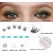 SISILILY Lash Extension Kit- DIY False Eyelashes Fluffy Cluster Lashes with Bond, Seal, Glue, and Tweezers - C D Curl 10/12/14/15/16mm - 120 Clusters (DM01-mix) - Buy Online on SooperMarket.com