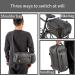 HuiJuKeJi Bike Trunk Bag - 23.5L Storage Pannier Saddle Bag with Reflective Strips | Waterproof Rear Cargo Rack | Expandable Luggage for Cycling - Buy Online on SooperMarket.com
