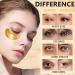 24K Gold Under Eye Patches (30 Pairs) - Collagen Gel Mask for Dark Circles Puffiness and Wrinkles - Nourishing Gift for Men & Women - Buy Online on SooperMarket.com