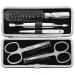 ZWILLING Manicure Set Pedicure Kit Nail Care Complete Set Cowhide Crocodile Edition 5-piece Black Black 5-piece Single