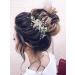 IYOU Bridal Wedding Hair Clips Green Crystal Barrette Hair Comb Butterfly Flower Headpiece Prom Bride Hair Accessories for Women - Buy Online on SooperMarket.com