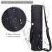 HAGUSU Waterproof Yoga Mat Bag with 2 Pockets, Adjustable Shoulder Strap - Black - Buy Online on SooperMarket.com
