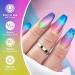 Gradient Color Nail Wraps 8 Sheet Set with Nail File & Scissors - Multicoloured Nail Art Strips for Women & Girls - Buy Online on SooperMarket.com