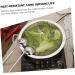 PRETYZOOM Dry Pot Amphora Hot Pot Chaffing Dishes Stainless Steel Cookware Flat Bottom Wok Pan Non Stick Frying Pans Stainless Steel Saute Pan Cookware for Kitchen Home Accessory 28X28X5.5CM Silver - Buy Online on SooperMarket.com