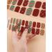 EBANKU Christmas Glitter Gel Nail Polish Strips - Long Lasting, Waterproof Full Wraps Stickers with Nail File & Wipes - UV/LED Lamp Required | SDTRK16 - Buy Online on SooperMarket.com