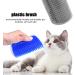 Pinsheng Cat Self Groomer 2 Pack Wall Corner Massage Comb with Catnip Pouch Grooming Comb Brush Massage Tool for Cats with Long and Short Fur(Blue&Gray) - Buy Online on SooperMarket.com