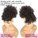 Afro Puff Drawstring Ponytail with 2 Bangs Afro High Puff Bun with Spring Curl Bangs and Afro Puff Bangs Clip in Hairpieces Pineapple Updo Ponytail with Bangs(2#) 1 ponytail+ 2 bangs #2 - Buy Online on SooperMarket.com