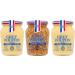 Mustard Bundle with Grey Poupon Dijon 215g x2 and Wholegrain Mustard 210g x1 - (Pack of 2) - Buy Online on SooperMarket.com