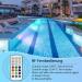 Yotun Underwater LED Pool Lights - 4PCs RGB Color Changing with RF Remote Control | IP68 Waterproof Suction Cup Decorative Lights for Pools & Ponds - Buy Online on SooperMarket.com