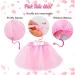 GAGILAND Dog Birthday Outfit - Pink Puppy Tutu Set with Adorable Hat and Necklace for Small Girl Dogs - Buy Online on SooperMarket.com